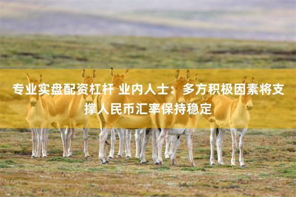 专业实盘配资杠杆 业内人士：多方积极因素将支撑人民币汇率保持稳定